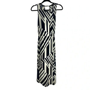 NWT Banana Republic Midi Dress Blue And White Size XS Interview Office